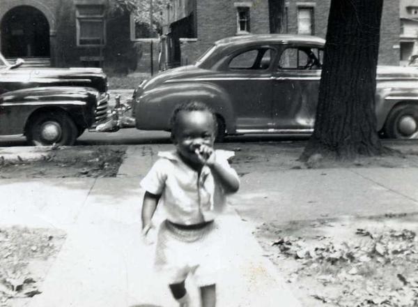 Kenyatta Berry's father, photographed as a toddler